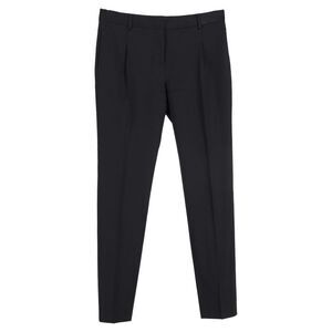 Valentino Straight Leg Pants in Black Wool